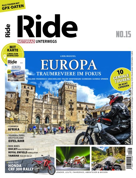 RIDE - Motorrad unterwegs No 15 - Topziele in Europa