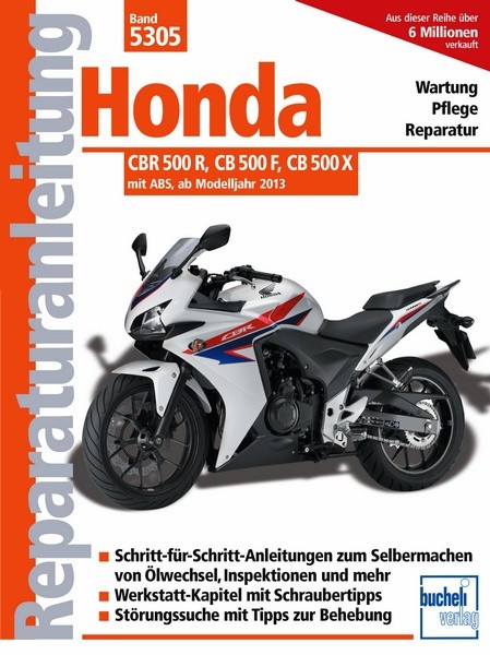 Reparaturanleitung - Honda CBR 500 R ab 2013