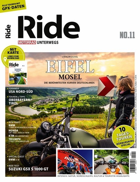 RIDE - Motorrad unterwegs No 11 - Eifel / Mosel / Nürburgring