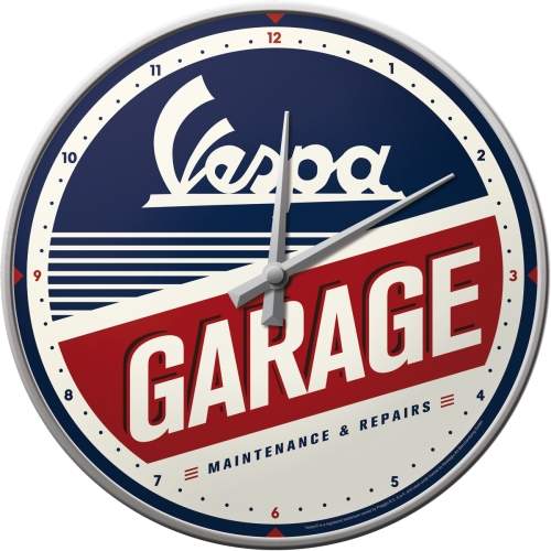 Vespa Garage Wanduhr