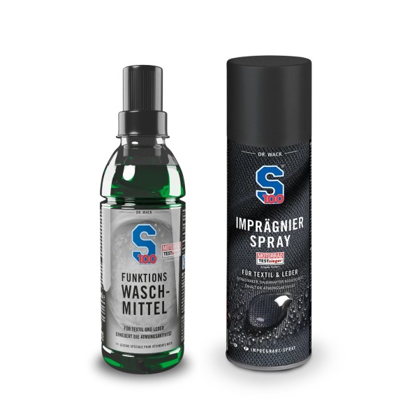 S100 Set Funktions-Waschmittel 300 ml + Imprägnier-Spray 300 ml