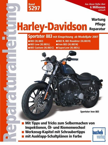 Reparaturanleitung - Harley Davidson Sportster 883 mit Einspritzung ab Modelljahr 2007